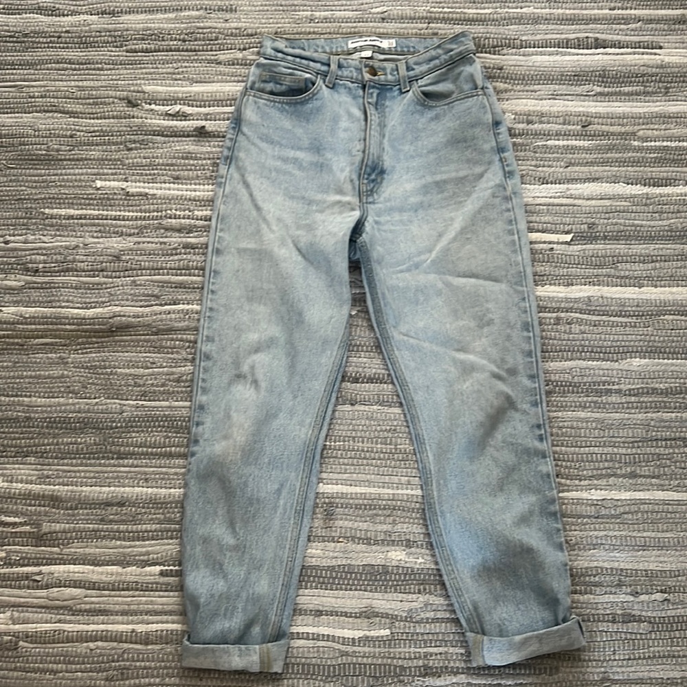 American apparel light wash jeans